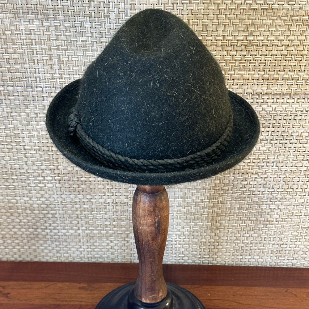 🌟HP🌟VTG 1950s-60s Mayser Green Wool/Mohair Blend Traditional Tyrolean Hat - Picture 7 of 13